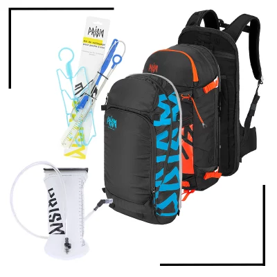 Pack sacs à dos modulables Prism Cobalt 18L + Titane 22L