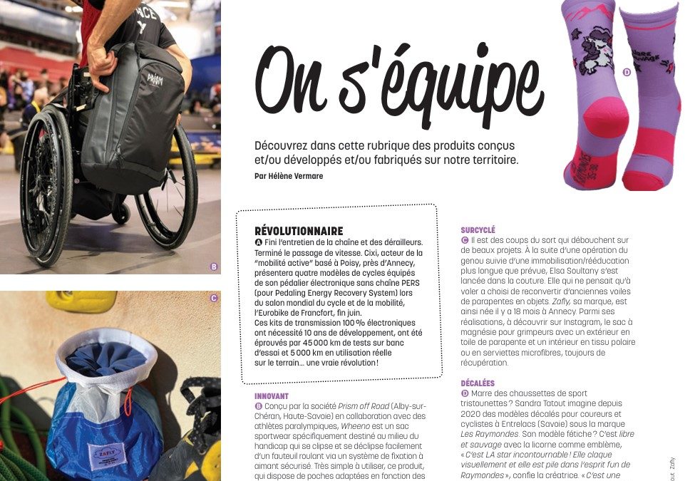 Le Wheeno dans la presse : (Re)Découvrez le sac pour fauteuil roulant !
