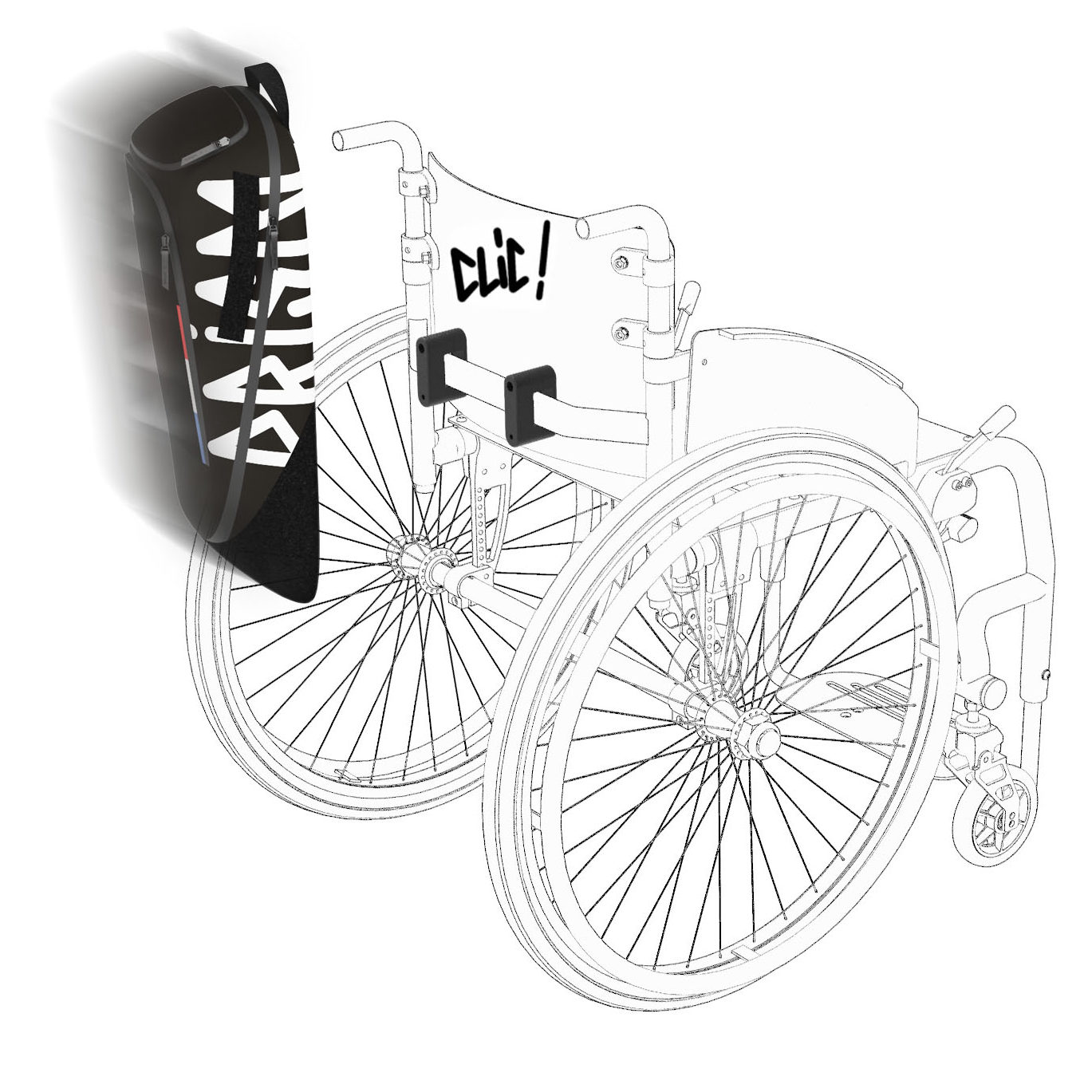PRISM NOTICE 01 wheeno prism off road sac fauteuil roulant mobilité accessibilité handicap innovation