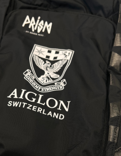 Sac floqué Aiglon Switzerland par PRISM sac sport modulable logo marquage personnalisé