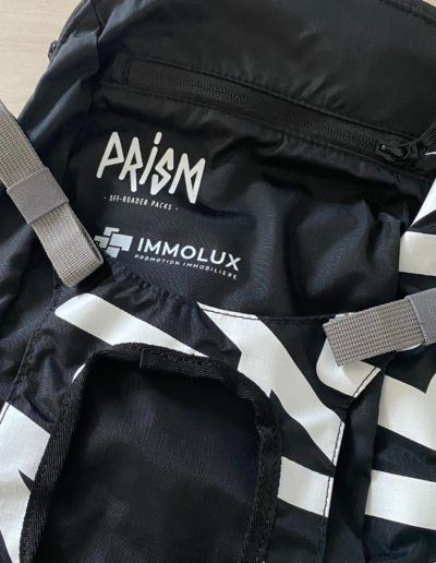 Sac floqué Immolux par PRISM sac sport modulable logo marquage personnalisé