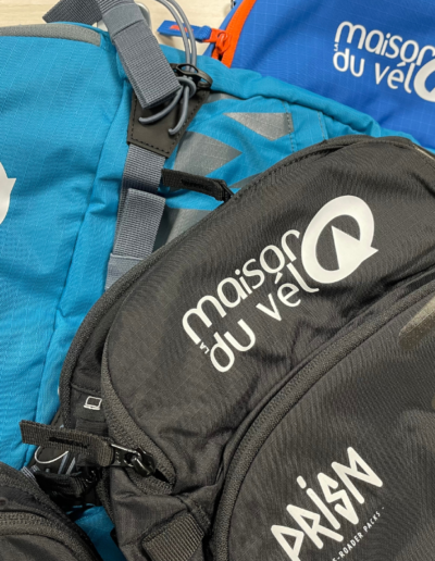 Sac floqué Maison du Vélo par PRISM sac sport modulable logo marquage personnalisé