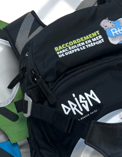 Sac floqué RTE par PRISM sac sport modulable logo marquage personnalisé